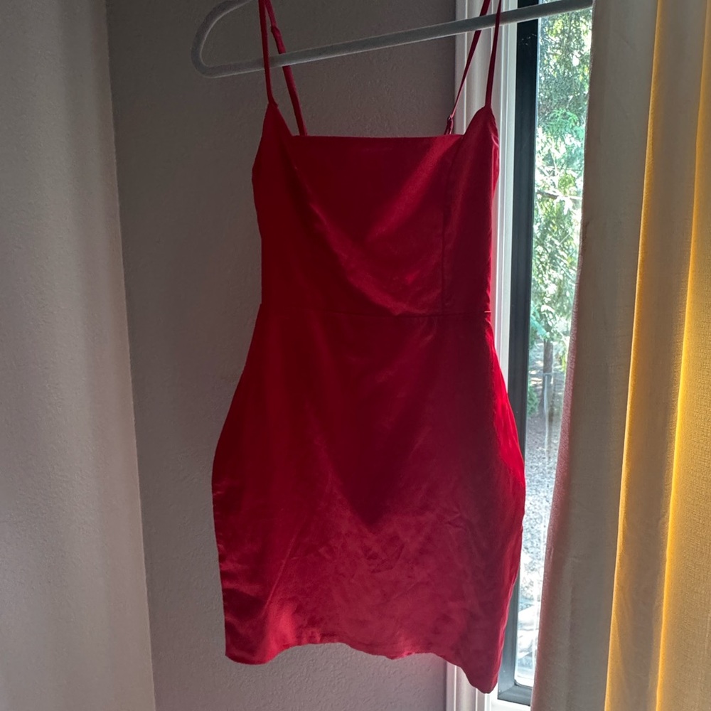 Oh Polly Vibrant Red Dress